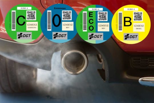 Las nuevas etiquetas medioambientales de la DGT