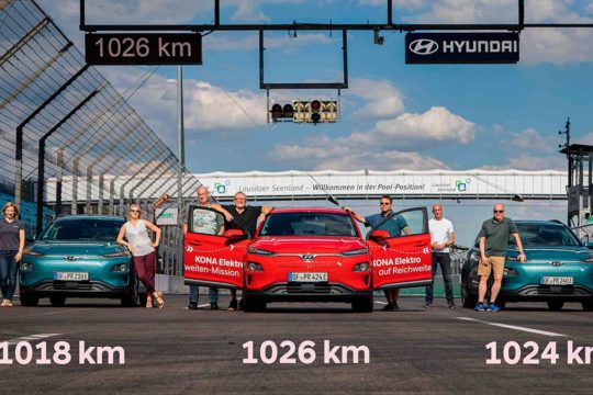 Récord de autonomía eléctrica: Hyundai Kona