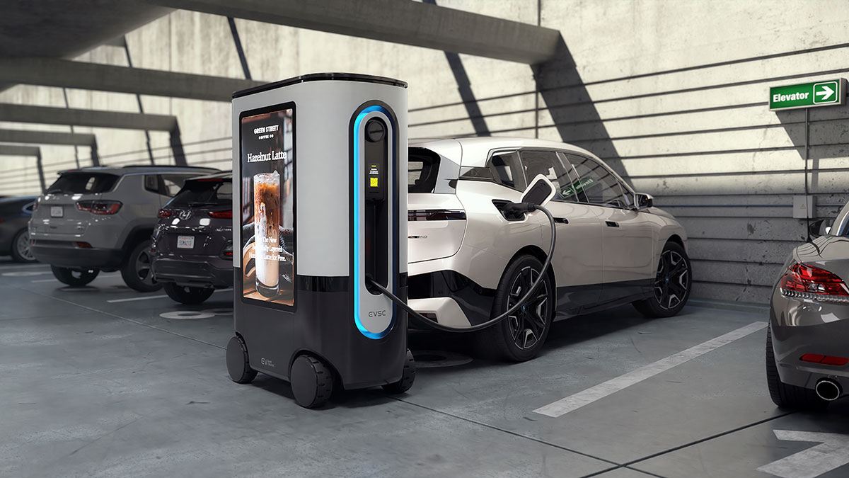 Ziggy, el robot autónomo que recarga coches eléctricos