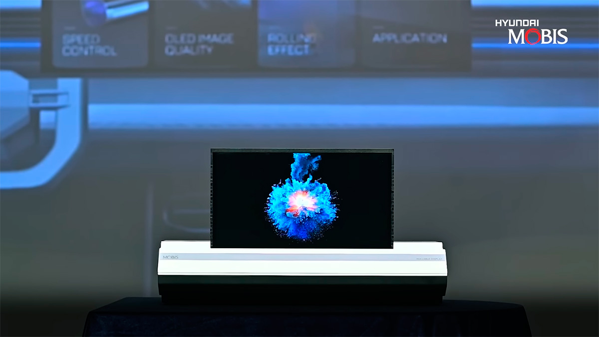 Pantalla enrollable del Hyundai Mobis
