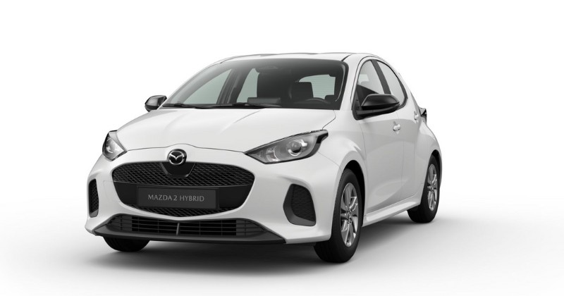 Renting Mazda 2 Centre-Line Compacto Híbrido Automático Etiqueta ECO Lunar White Renting Finders
