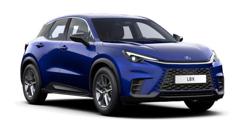 Renting Lexus LBX Elegant SUV Híbrido Azul Menorca Etiqueta ECO