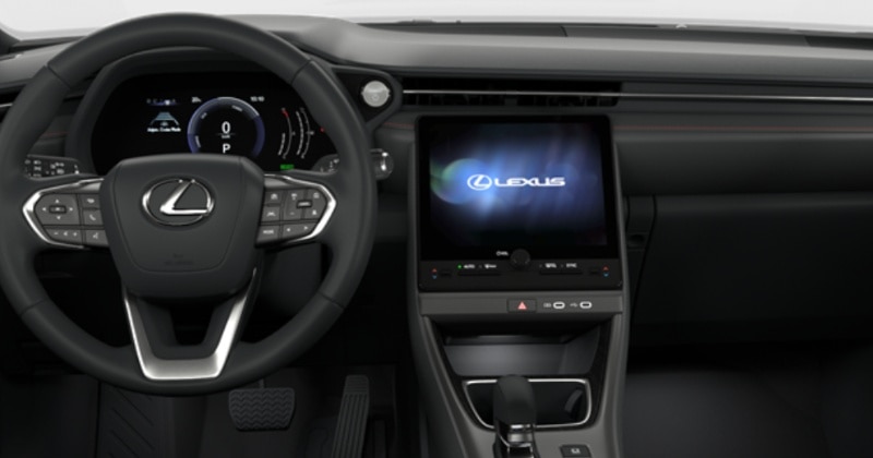 Renting Lexus LBX Elegant SUV Híbrido Azul Menorca Etiqueta ECO Interior