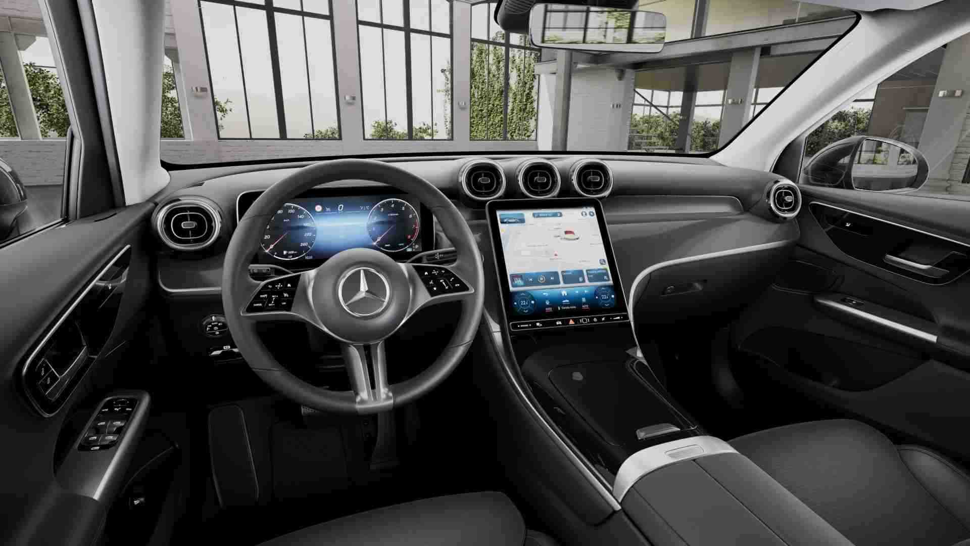 Renting Mercedes Benz GLC 200 4MATIC SUV Semihíbrido Gasolina Etiqueta ECO Gris Grafito Renting Finders Interior