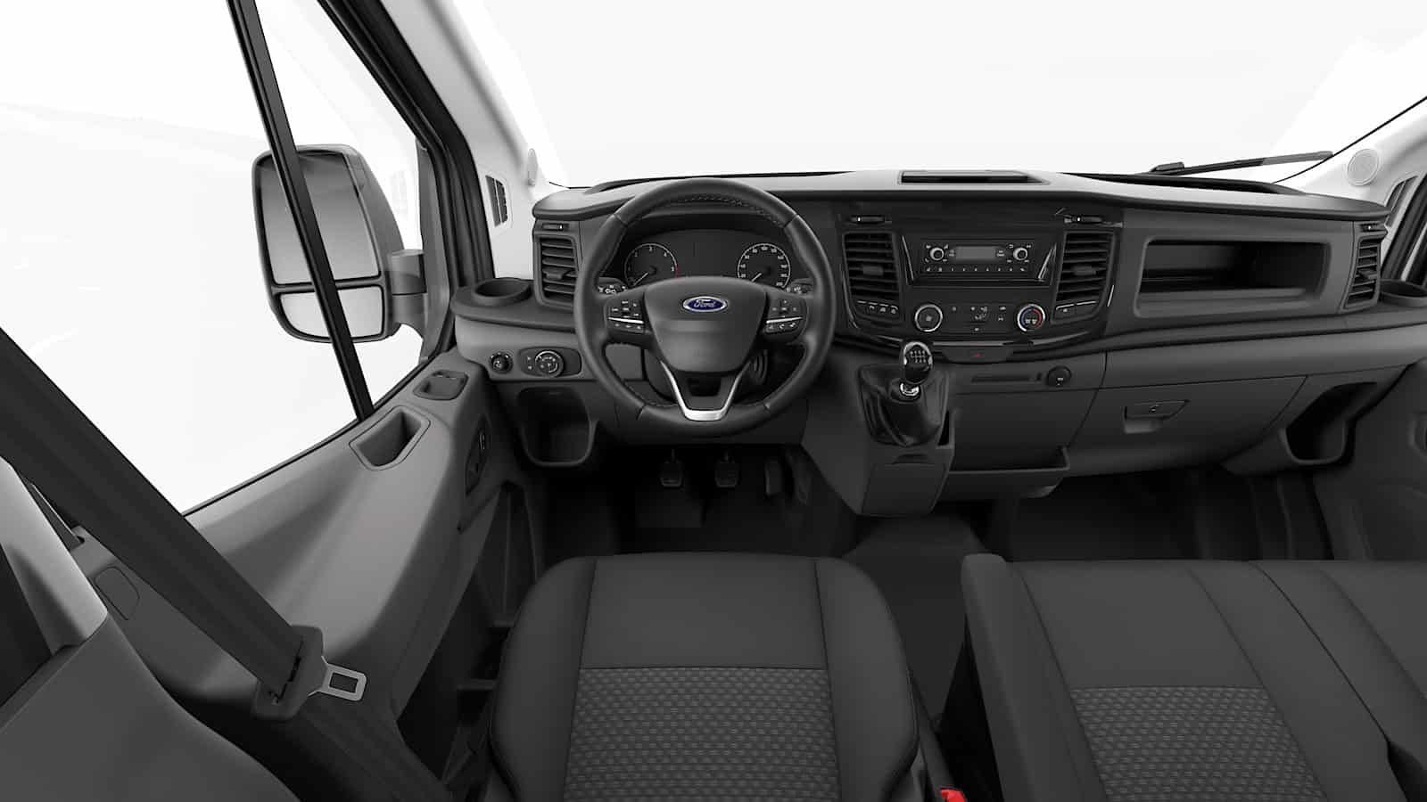 Renting Ford Transit Van Trend L3H2 350 Diésel Furgoneta Blanco Interior