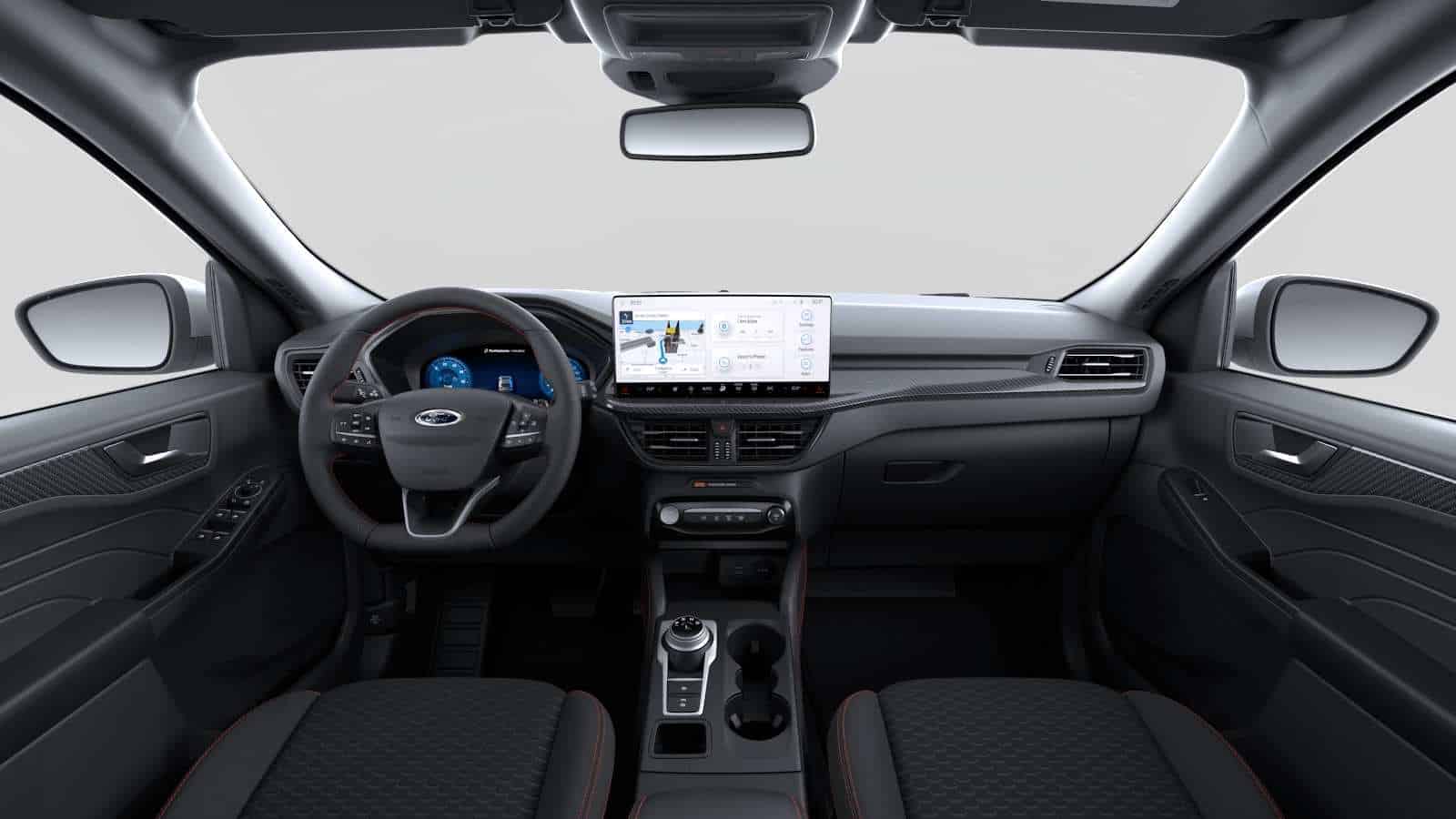 Renting New Ford Kuga St-Line SUV Automático Azul Desert Island Metalizado Interior