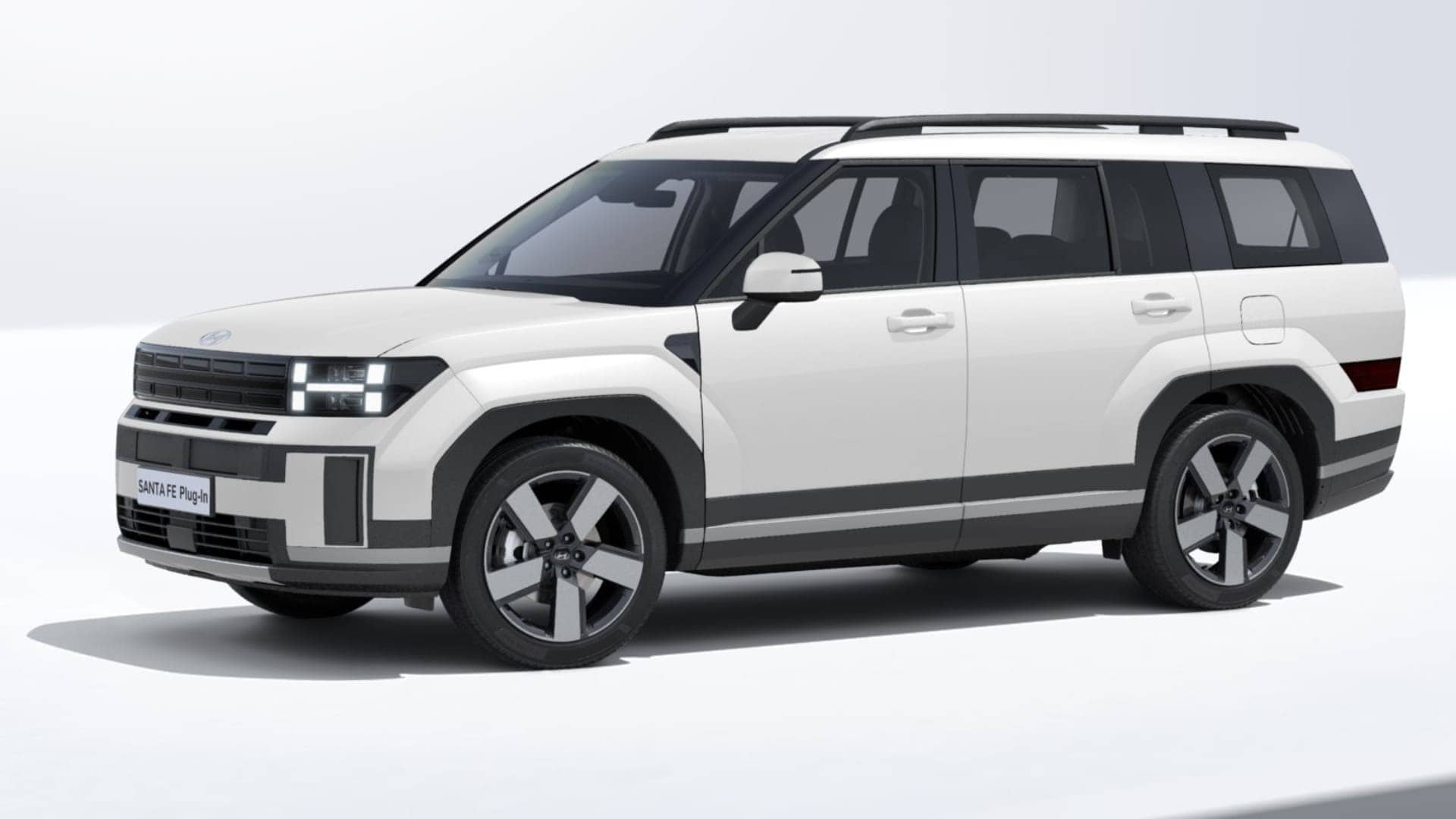 Renting New Hyundai Santa Fe Maxx SUV 7 Plazas PHEV Etiqueta 0 Blanco