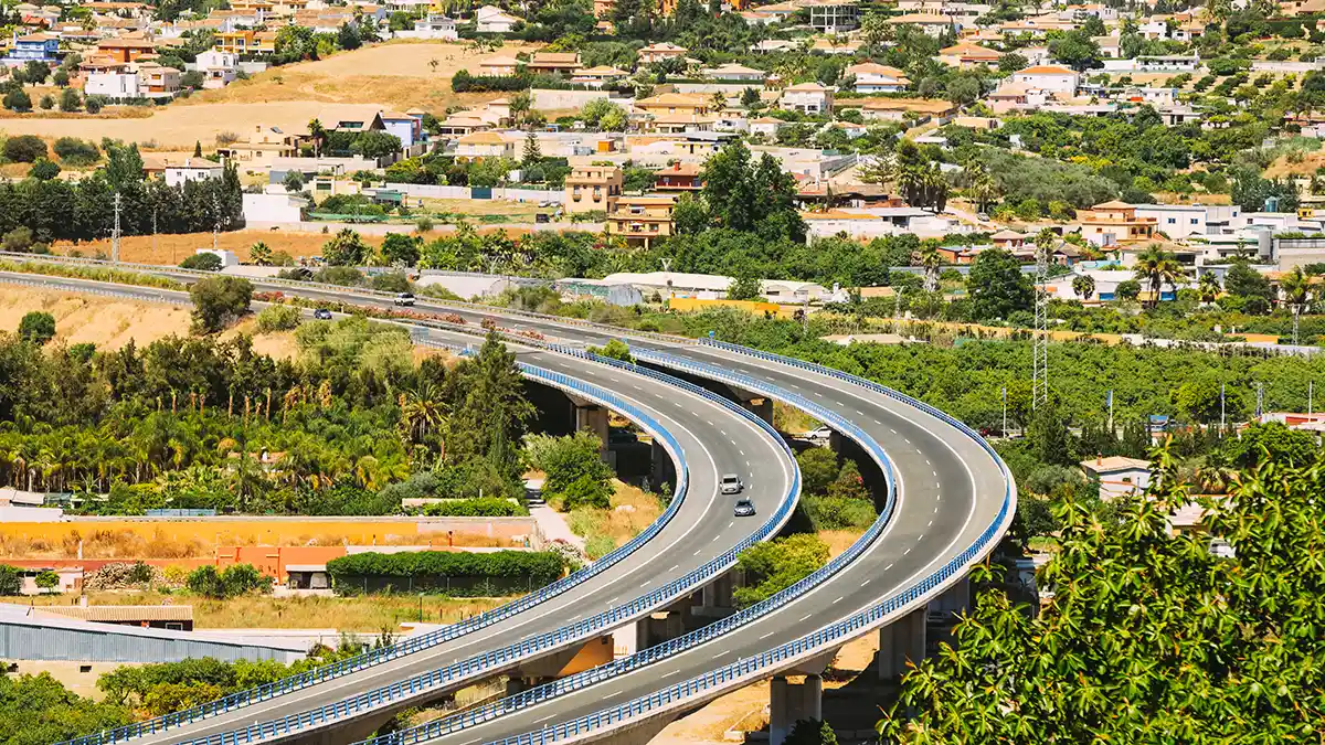 que ver costa sol ruta coche Carretera de Málaga en la Costa del Sol