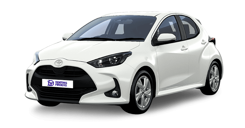 Renting Toyota Yaris Active Plus Blanco Classic Compacto Automático Híbrido Etiqueta ECO Renting Finders
