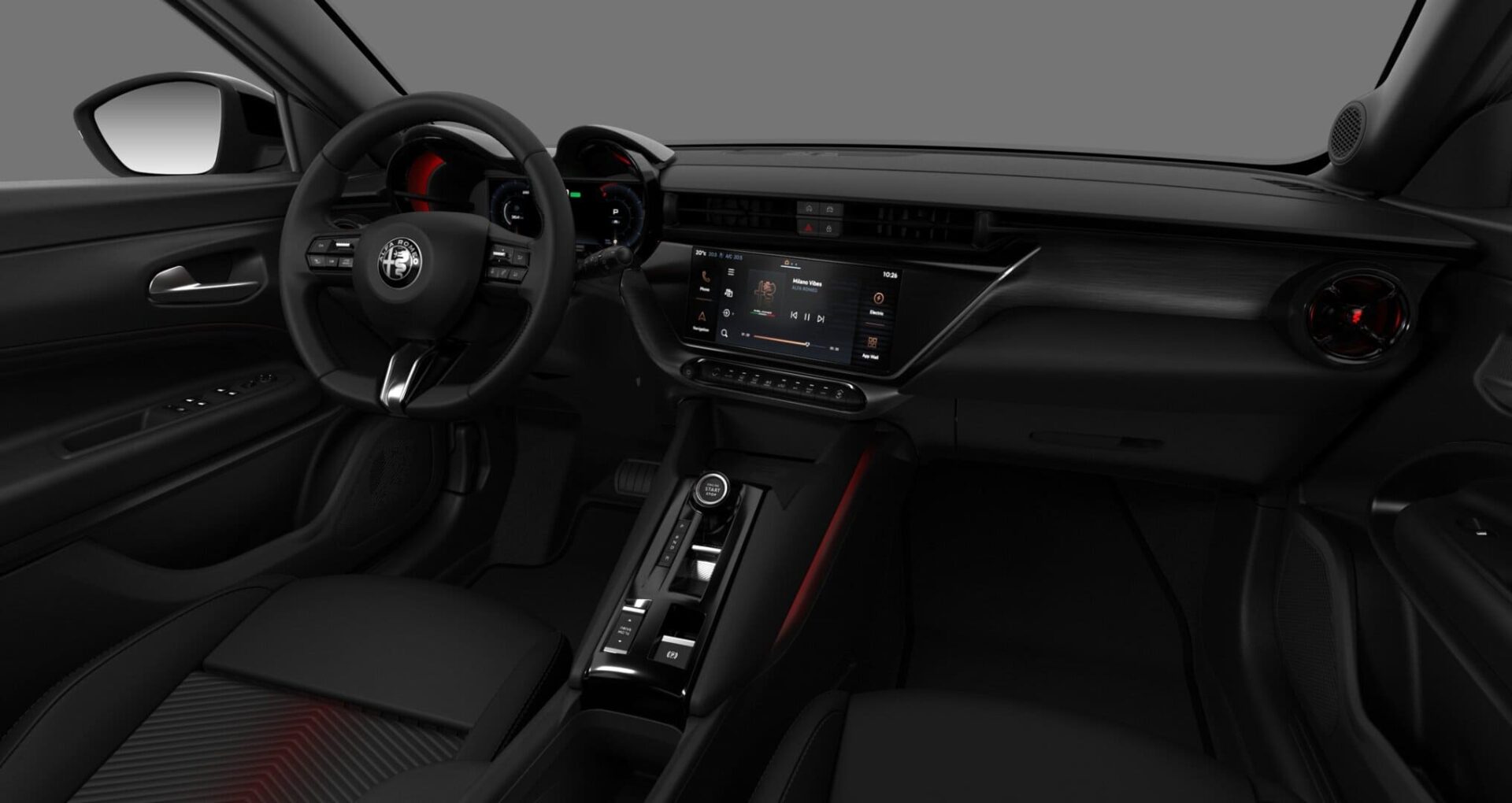 Renting Alfa Romeo Junior Ibrida Argento Arese SUV Automático Híbrido Etiqueta ECO Interior