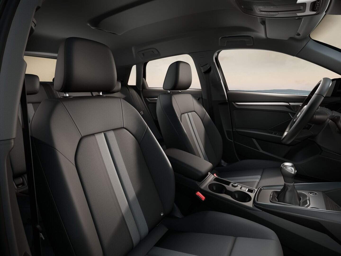 Renting Audi A3 Sportback Advanced Negro Brillante Compacto Manual Asientos