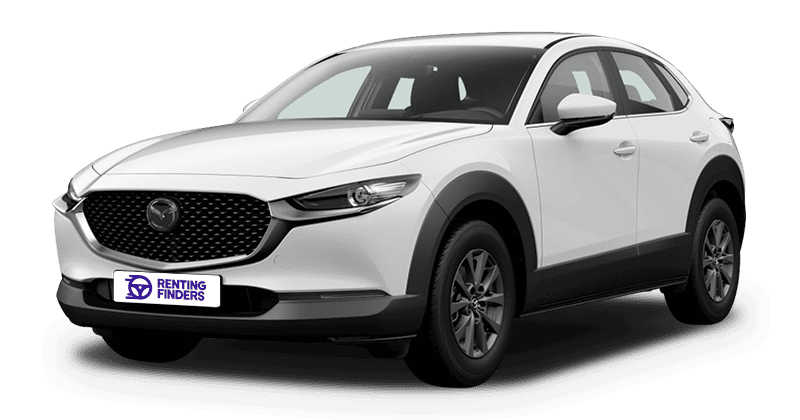 Renting Mazda CX-30 Prime-Line SUV Arctic White MHEV Micro-Híbrido Etiqueta ECO Renting Finders