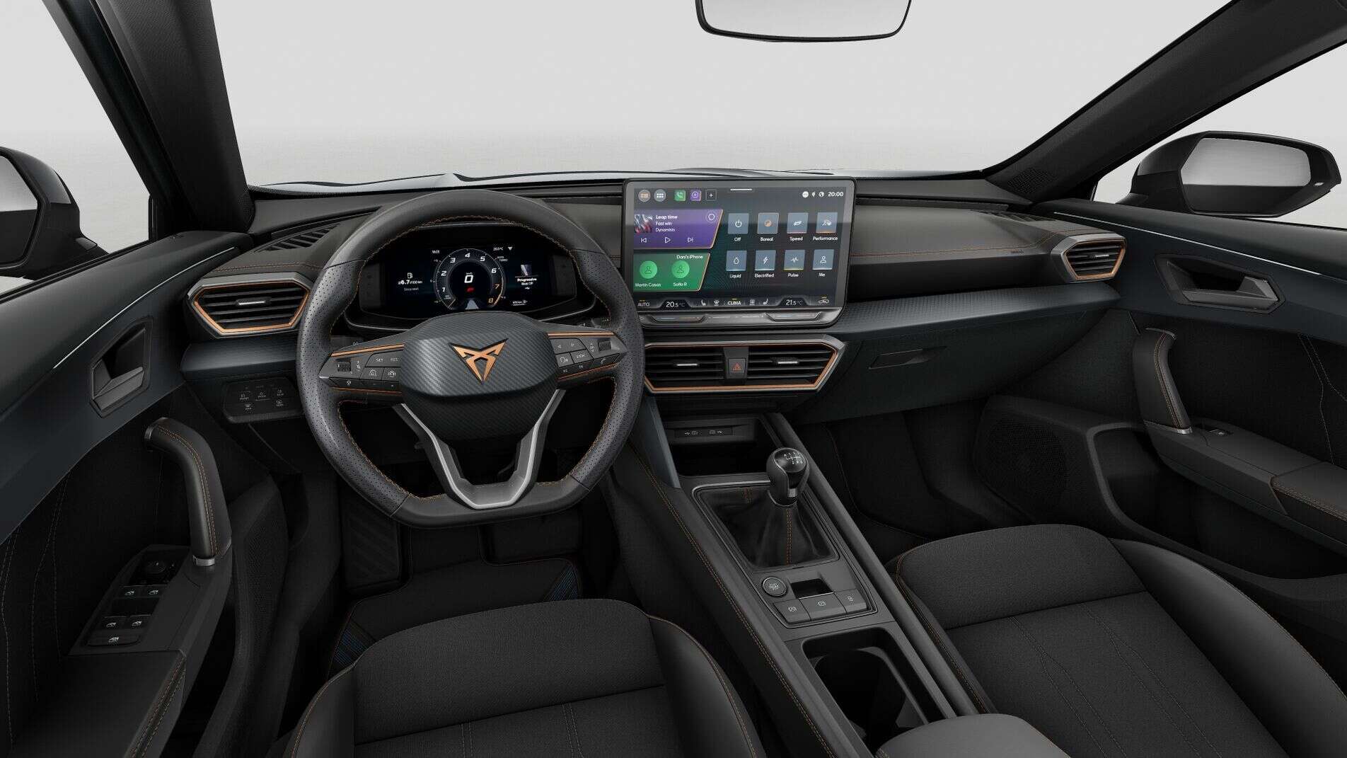 Renting New Cupra Formentor Azul Fiord SUV Manual Marca Premium Deportiva Interior
