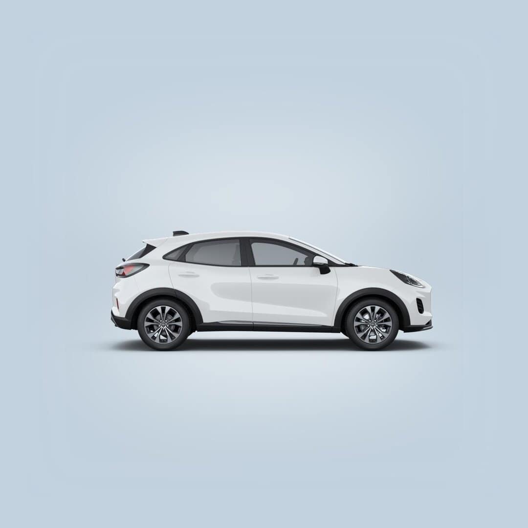 Renting New Ford Puma Titanium Blanco Frozen SUV MHEV Micro-Híbrido Etiqueta ECO