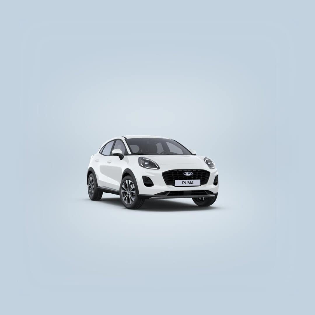 Renting New Ford Puma Titanium Blanco Frozen SUV MHEV Micro-Híbrido Etiqueta ECO