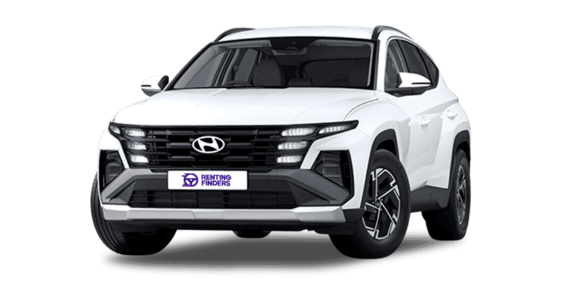 Renting New Hyundai Tucson Maxx Atlas White SUV Automático Renting Finders