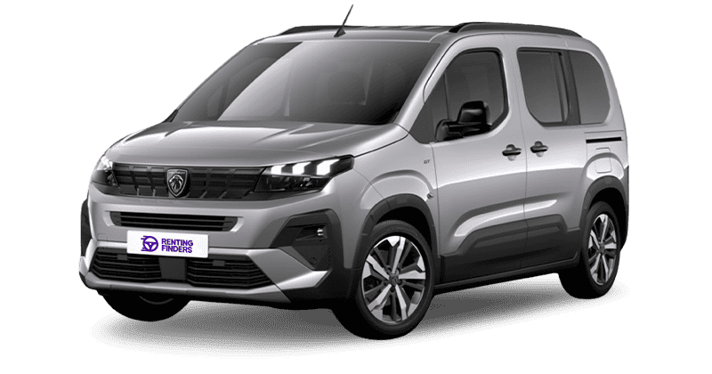 Renting New Peugeot Rifter Standard GT Gris Artense Furgoneta Familiar Automático 5 Plazas Renting Finders