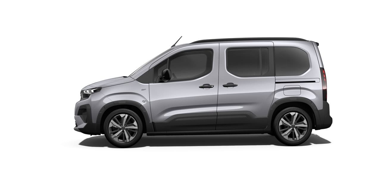 Renting New Peugeot Rifter Standard GT Gris Artense Furgoneta Familiar Automático 5 Plazas