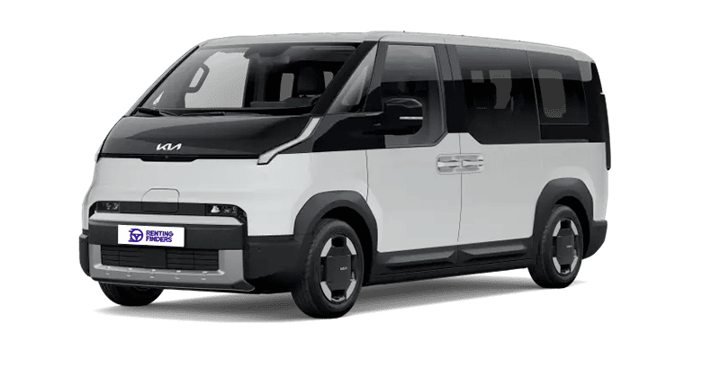 Renting New Kia PV5 Passenger L2 H1 LR Plus Clear White Furgoneta Familiar 5 Plazas Eléctrica Automática Etiqueta 0 Renting Finders