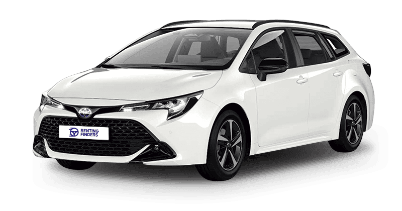 Renting Toyota Corolla Touring Sports Active Plus Blanco Classic Monovolumen Híbrido Automático Etiqueta ECO Renting Finders