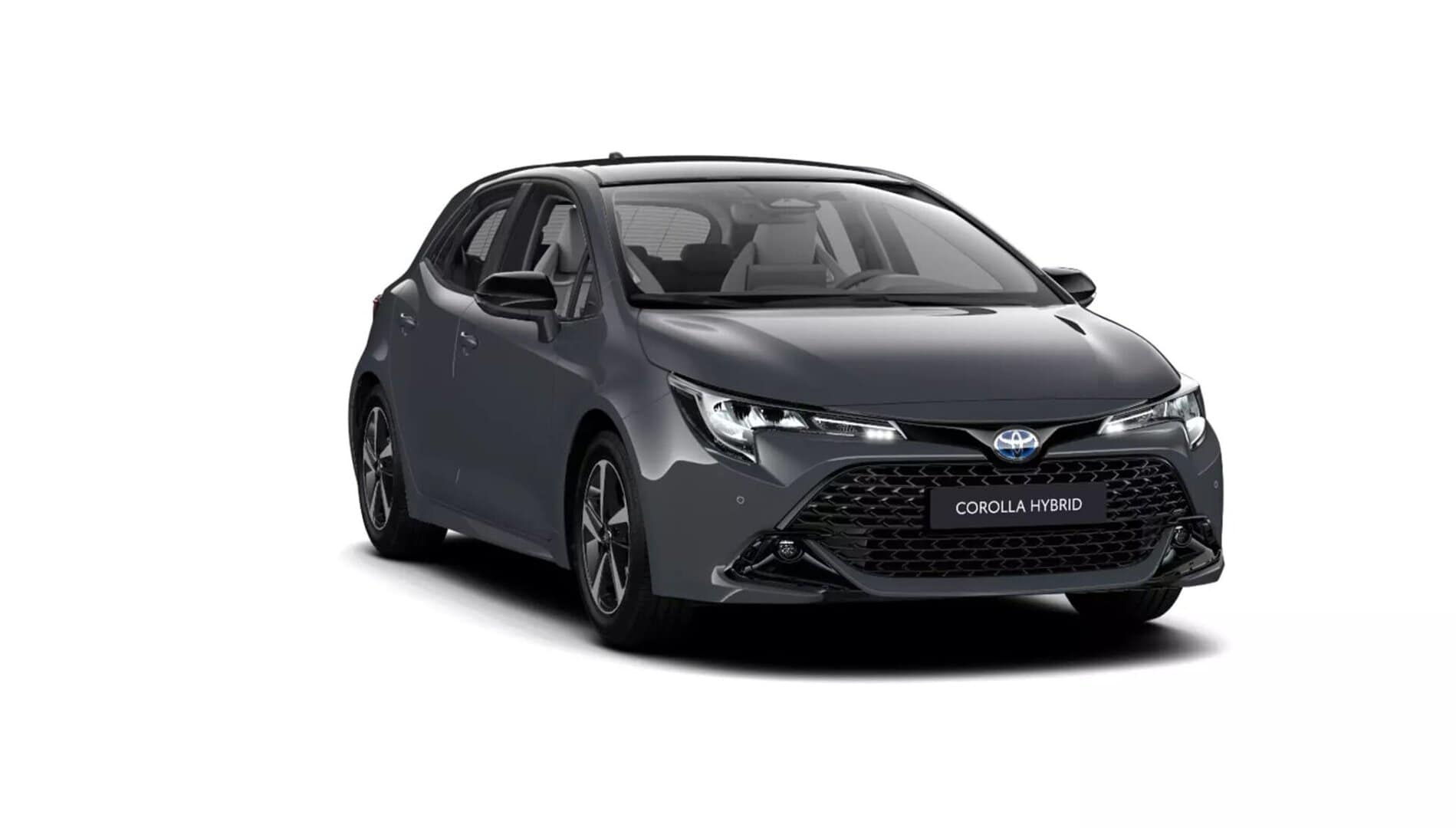 Renting New Toyota Corolla Hybrid Active Plus Gris Trueno Compacto Automático Híbrido Etiqueta ECO