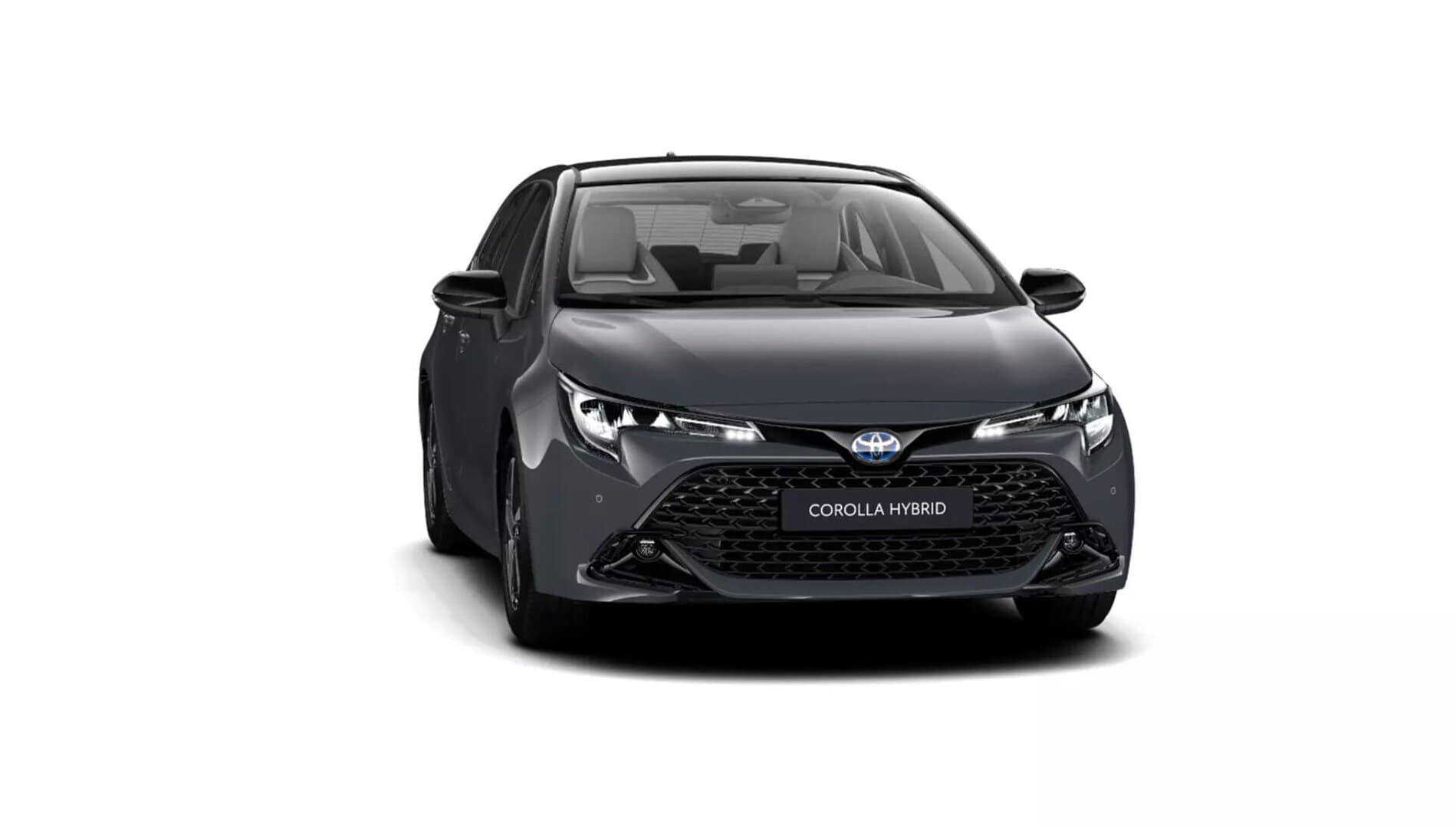 Renting New Toyota Corolla Hybrid Active Plus Gris Trueno Compacto Automático Híbrido Etiqueta ECO