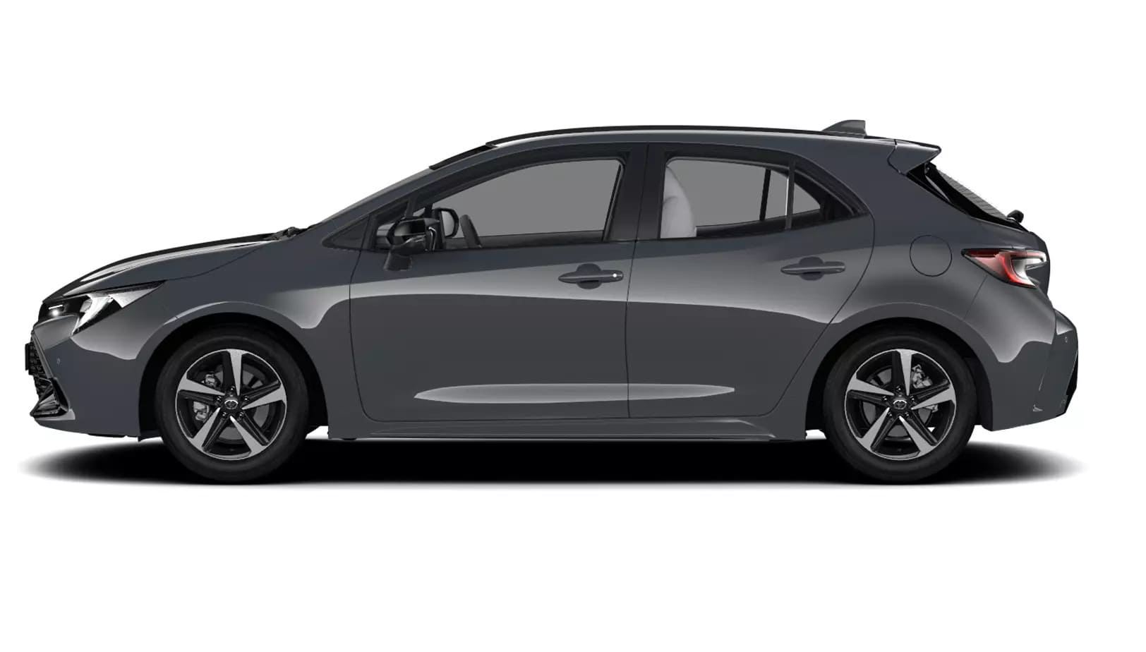 Renting New Toyota Corolla Hybrid Active Plus Gris Trueno Compacto Automático Híbrido Etiqueta ECO