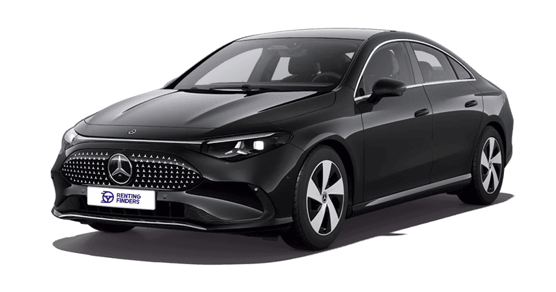 Renting New Mercedes Benz CLA EQ Negro Cosmos Sedán Eléctrico Automático Etiqueta 0 Renting Finders