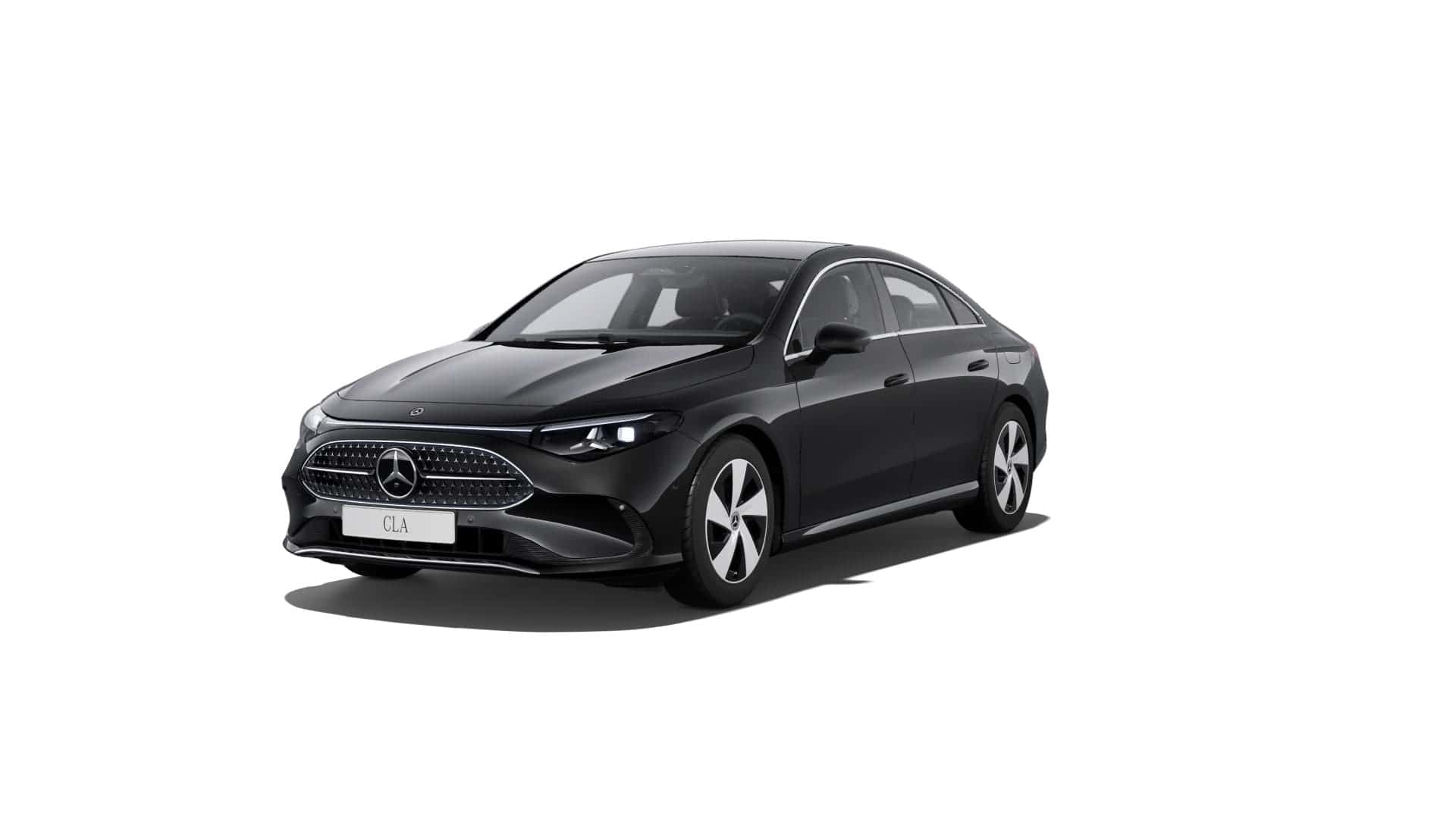 Renting New Mercedes Benz CLA Negro Cosmos Sedán Automático MHEV Micro-Híbrido Etiqueta ECO