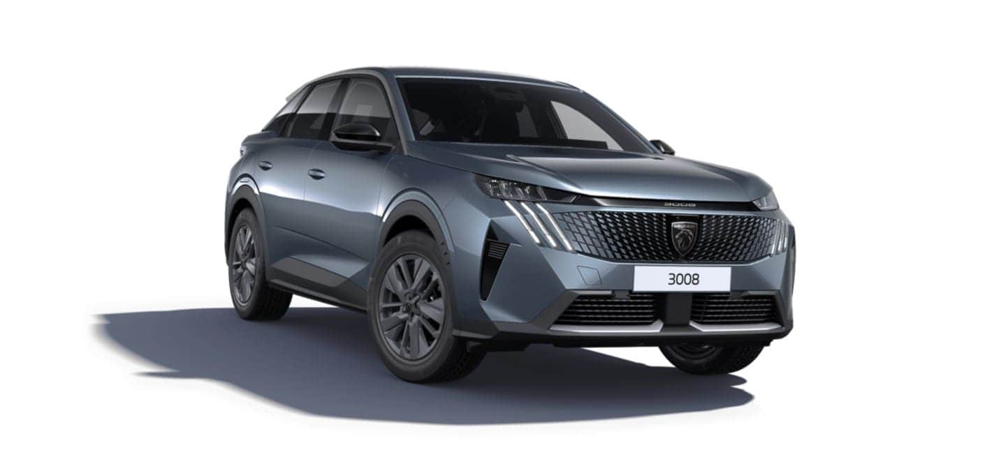 Renting New Peugeot 3008 Hybrid Allure Azul Ingaro SUV Automático Híbrido Etiqueta ECO