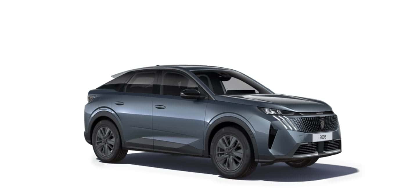 Renting New Peugeot 3008 Hybrid Allure Azul Ingaro SUV Automático Híbrido Etiqueta ECO