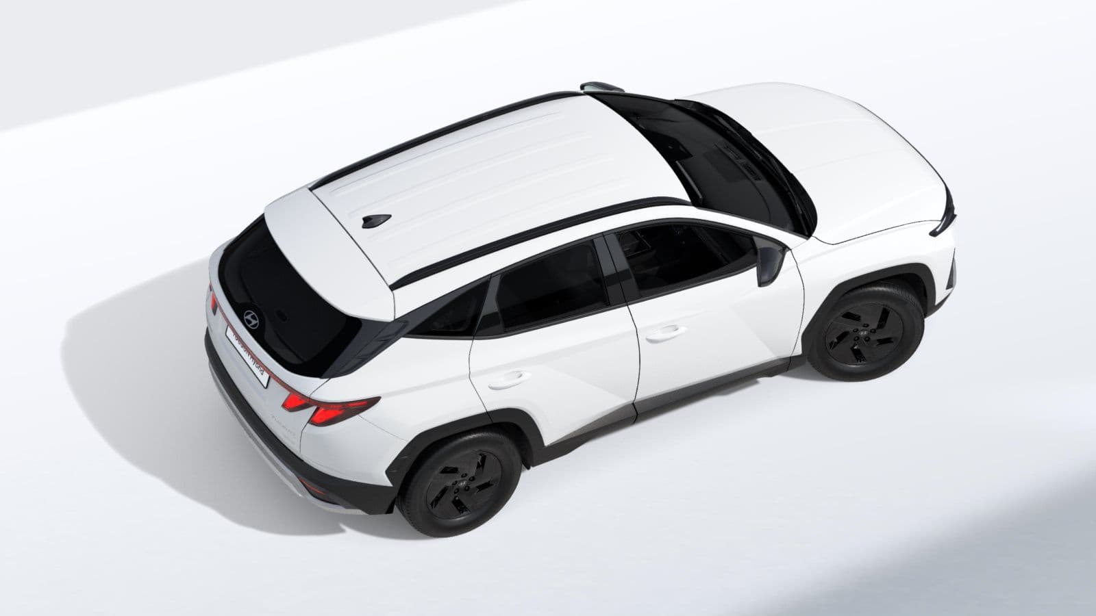 Renting New Hyundai Tucson Black Line Atlas White SUV Hybrid Automático Etiqueta ECO