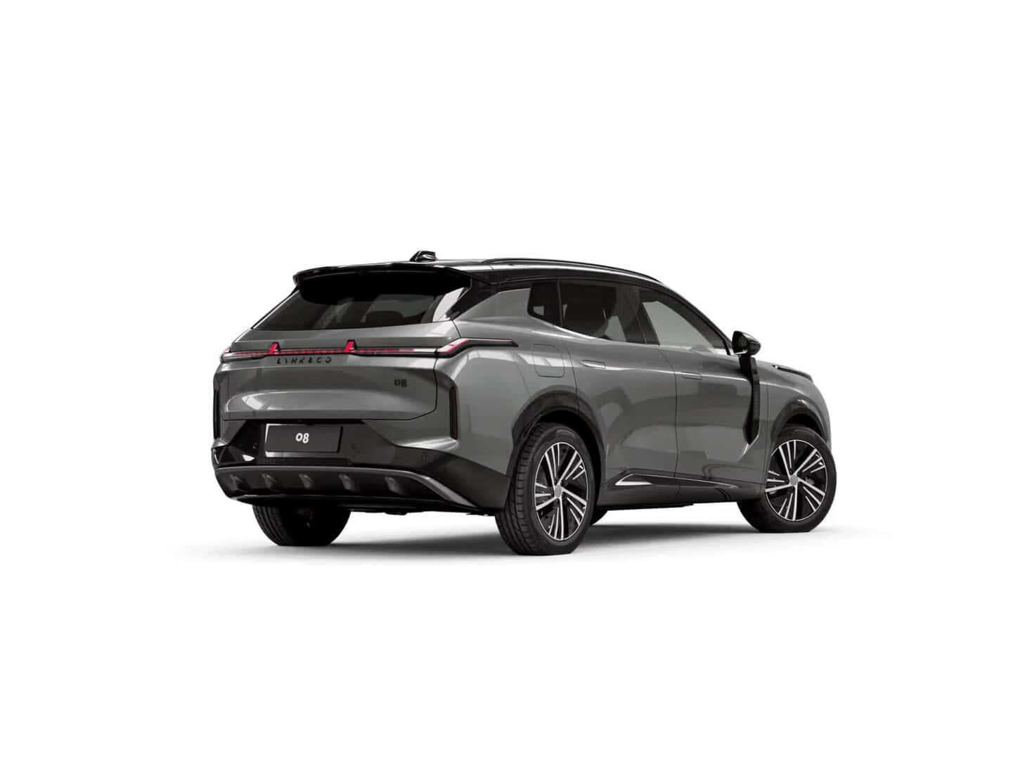 Renting New Lynk & CO 08 Core Storm Gray Techo Negro SUV Automático PHEV Híbrido Enchufable Etiqueta 0