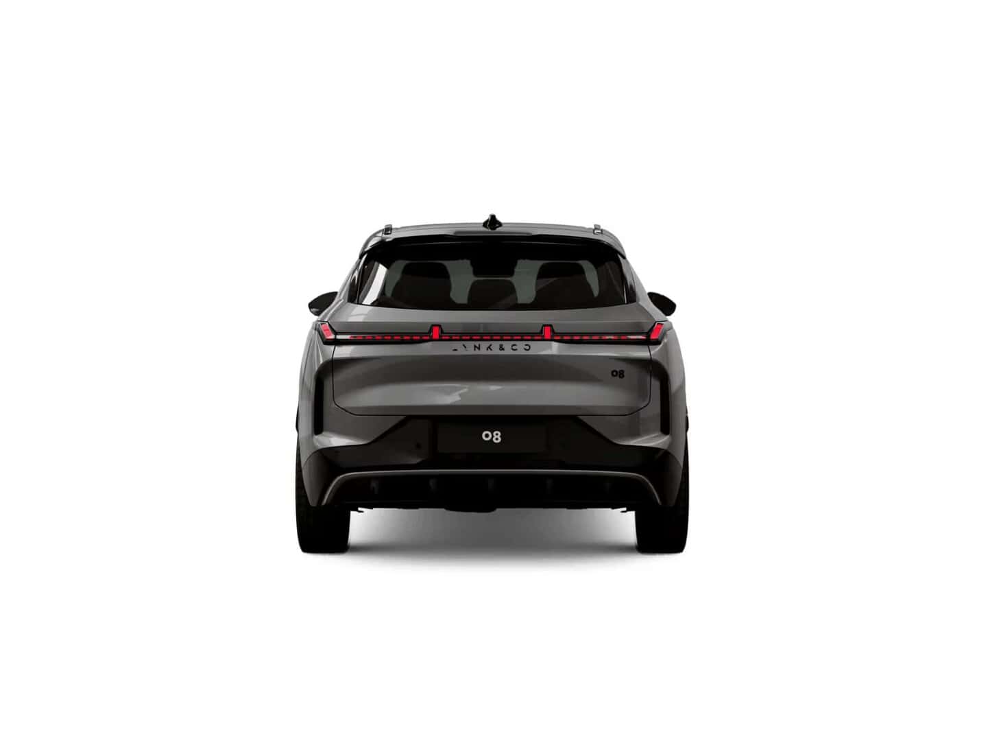 Renting New Lynk & CO 08 Core Storm Gray Techo Negro SUV Automático PHEV Híbrido Enchufable Etiqueta 0