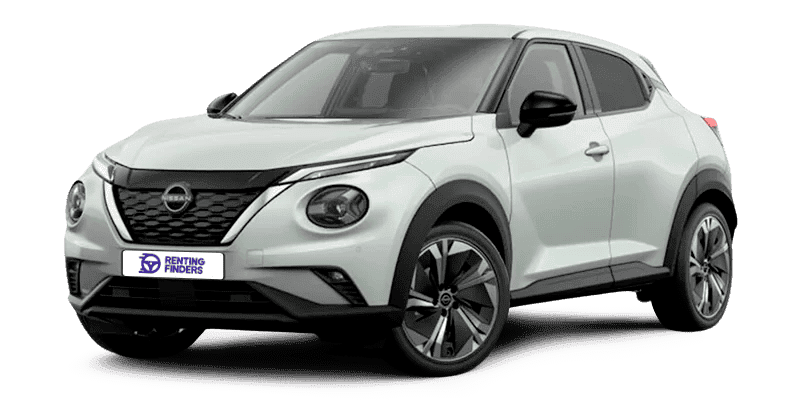 Renting Nissan Juke Hybrid N-Connecta SUV Automático Híbrido Etiqueta ECO Kori White Renting Finders