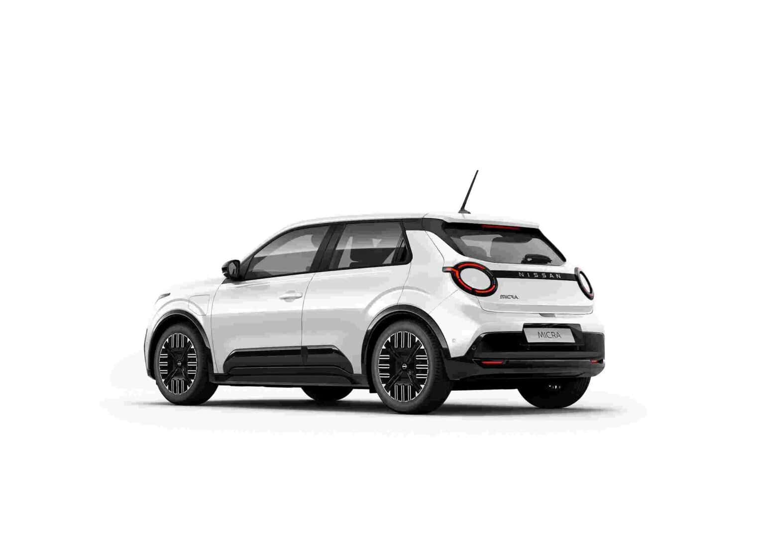 Renting New Nissan Micra Standard Range Acenta Moon White Compacto Eléctrico Automático Etiqueta 0
