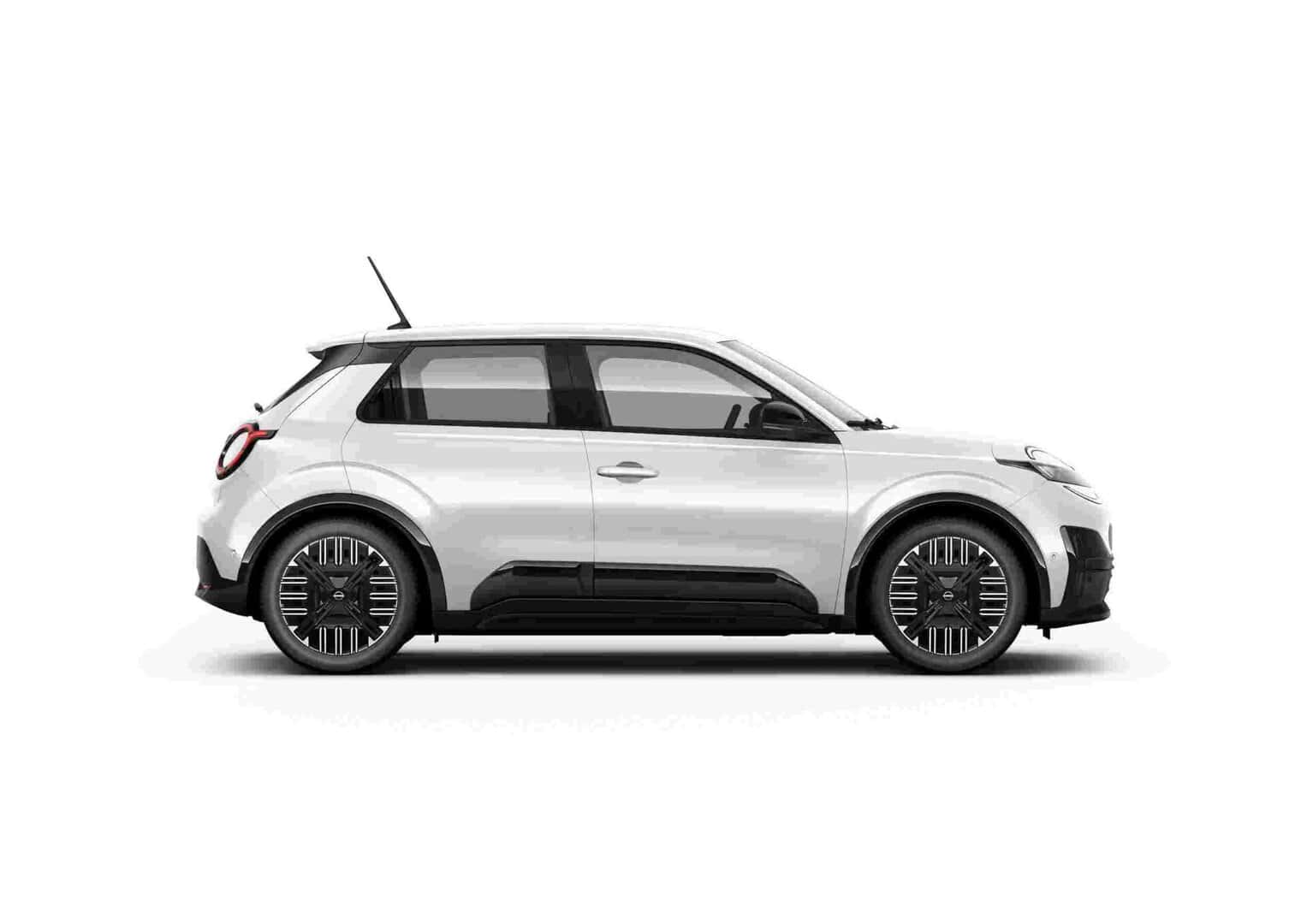 Renting New Nissan Micra Standard Range Acenta Moon White Compacto Eléctrico Automático Etiqueta 0