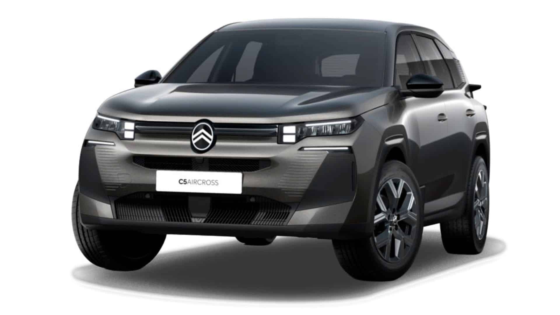 Renting New Citroën C5 Aircross Hybrid You Gris Platino SUV Híbrido Automático Etiqueta ECO