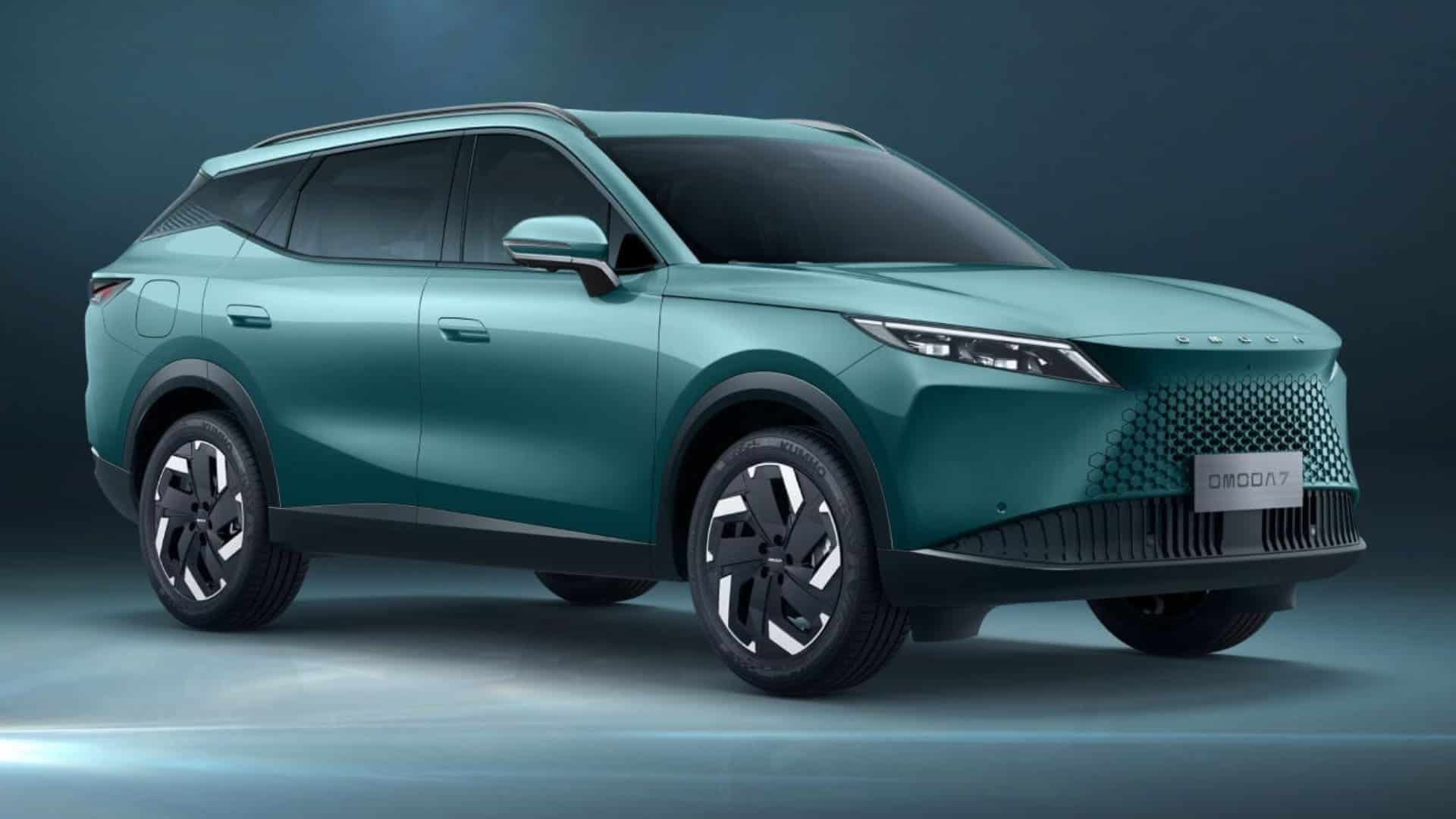 Renting New Omoda 7 Premium Verde Wave SUV PHEV Híbrido-Enchufable Automático Etiqueta 0