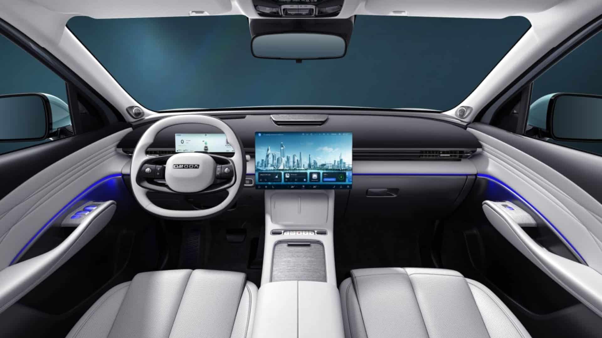 Renting New Omoda 7 Premium SUV PHEV Híbrido-Enchufable Automático Etiqueta 0 Interior