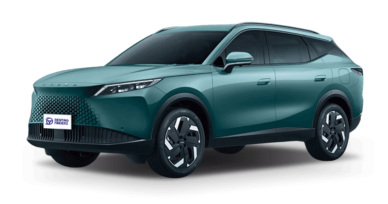 Renting New Omoda 7 Premium Verde Wave SUV PHEV Híbrido-Enchufable Automático Etiqueta 0 Renting Finders
