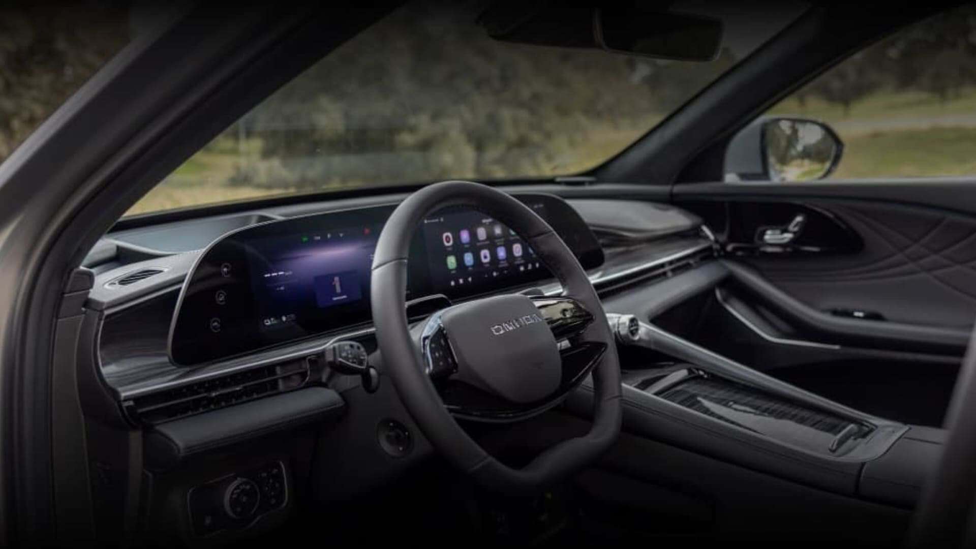 Renting New Omoda 9 Premium Black SUV PHEV Híbrido-Enchufable Automático Etiqueta 0 AWD Interior